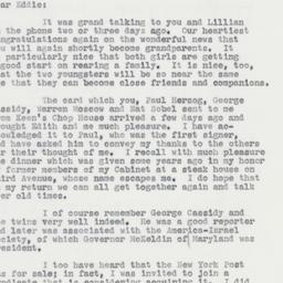Letter: 1962 February 26