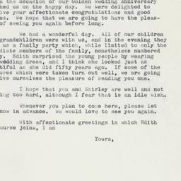 Letter: 1960 May 1