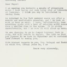 Letter: 1959 June 20