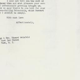 Letter: 1960 May 2