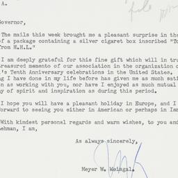 Letter: 1958 July 18