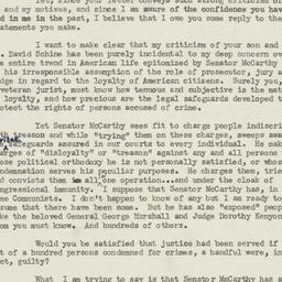 Letter: 1953 July 30
