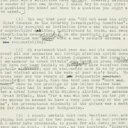 Letter: 1953 August 1