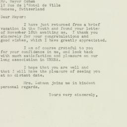 Letter: 1949 December 7
