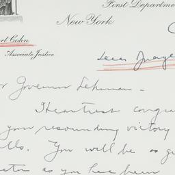 Letter: 1949 November 9