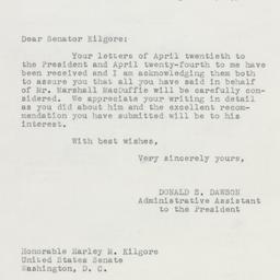 Letter: 1950 April 26