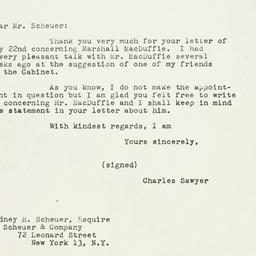 Letter: 1950 June 1