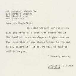 Memorandum: 1950 January 17