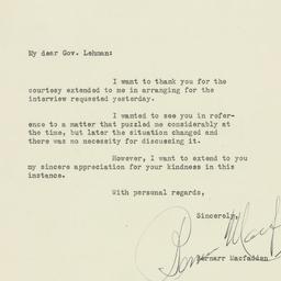 Letter: 1929 July 16