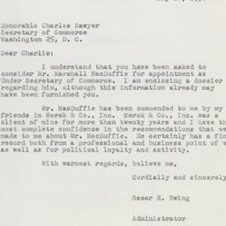 Letter: 1950 May 10