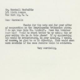 Letter: 1950 March 15
