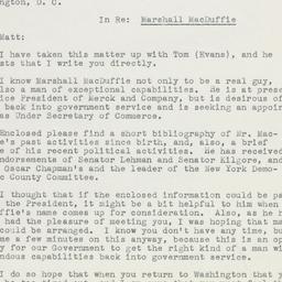 Letter: 1950 May 12