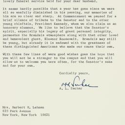 Letter: 1964 December 31