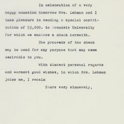 Letter: 1960 April 27