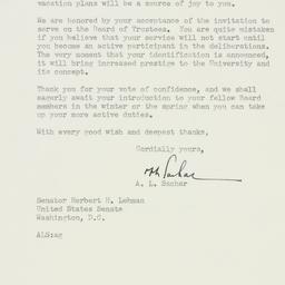Letter: 1956 November 6