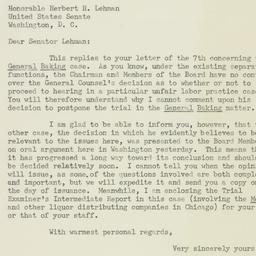 Telegram: 1950 March 10