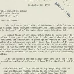 Press Release: 1950 Septemb...