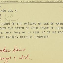 Telegram: 1963 December 5
