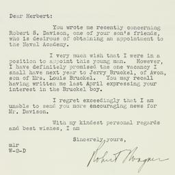 Letter: 1934 November 16