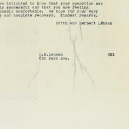 Telegram: 1961 March 21