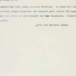 Telegram: 1961 April 20