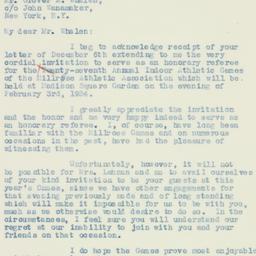 Letter: 1933 December 9