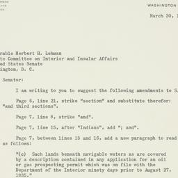 Letter: 1951 March 30