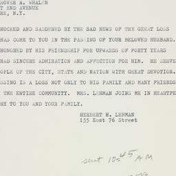 Telegram: 1962 April 21