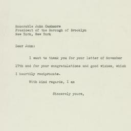 Letter: 1949 November 25