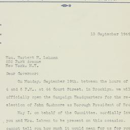 Letter: 1949 September 13