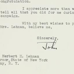 Letter: 1941 November 7