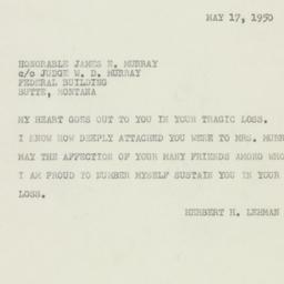 Telegram: 1950 May 17