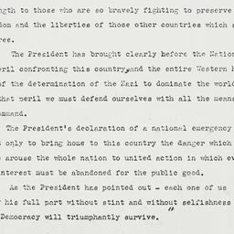 Press Release: 1941 May 29