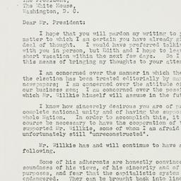 Letter: 1940 November 7