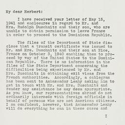 Letter: 1941 May 20