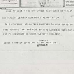 Telegram: 1942 November 9
