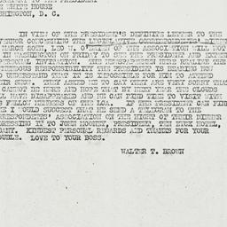 Telegram: 1941 March 5