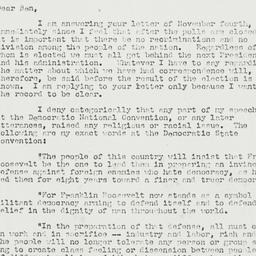Letter: 1940 November 5