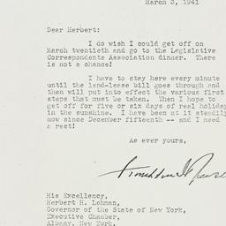 Letter: 1941 March 3