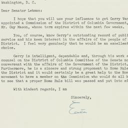 Letter: 1950 December 6