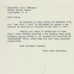 Letter: 1954 December 14