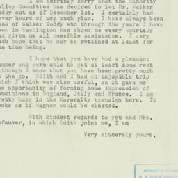 Letter: 1953 October 26