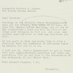 Letter: 1955 July 20