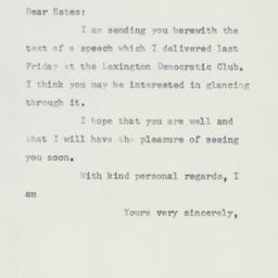 Letter: 1957 January 22