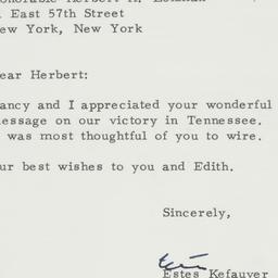 Letter: 1960 November 14