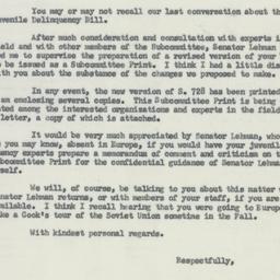 Letter: 1955 September 1