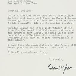 Letter: 1958 November 1