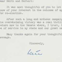 Letter: 1960 August 15