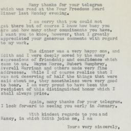 Letter: 1954 December 15