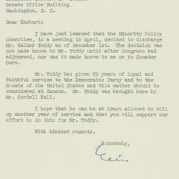 Letter: 1953 October 19